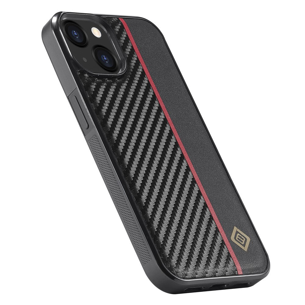 iPhone 14 Stoßfeste Hülle - Carbonfaser-Optik