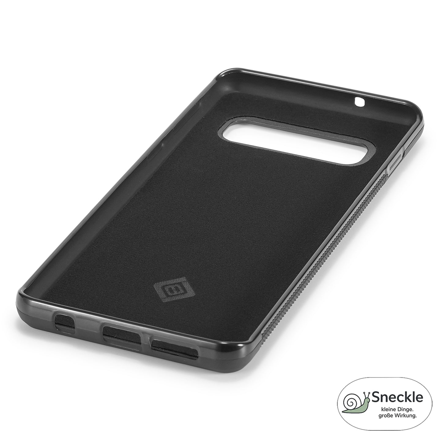 Galaxy S10 4G Stoßfeste Hülle - Carbonfaser-Optik – PU-Leder & TPU