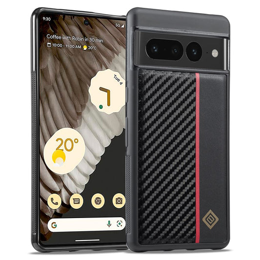 Pixel 7 Pro 5G Stoßfeste Hülle - Carbonfaser-Optik