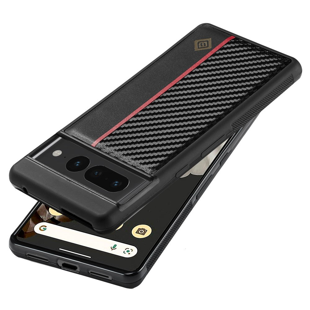 Pixel 7 Pro 5G Stoßfeste Hülle - Carbonfaser-Optik