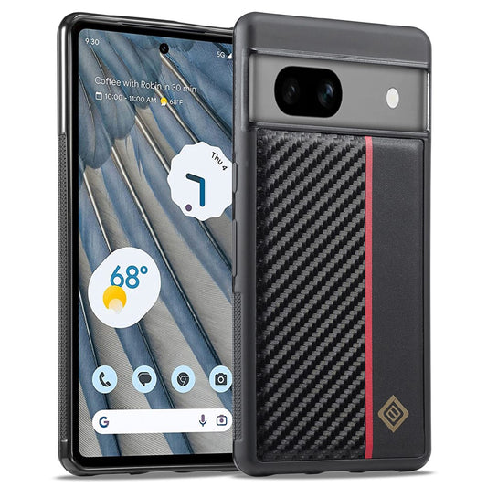 Pixel 7 5G Stoßfeste Hülle - Carbonfaser-Optik