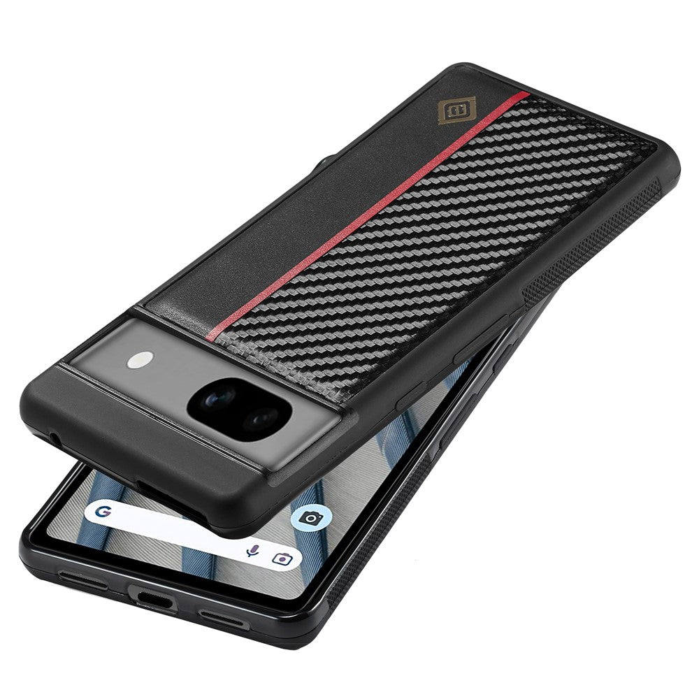 Pixel 7 5G Stoßfeste Hülle - Carbonfaser-Optik