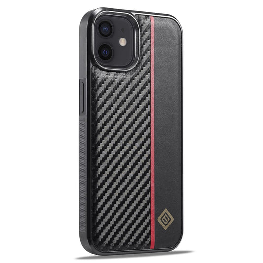 iPhone 12 / 12 Pro Stoßfeste Hülle - Carbonfaser-Optik