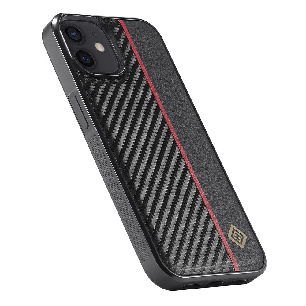 iPhone 12 / 12 Pro Stoßfeste Hülle - Carbonfaser-Optik