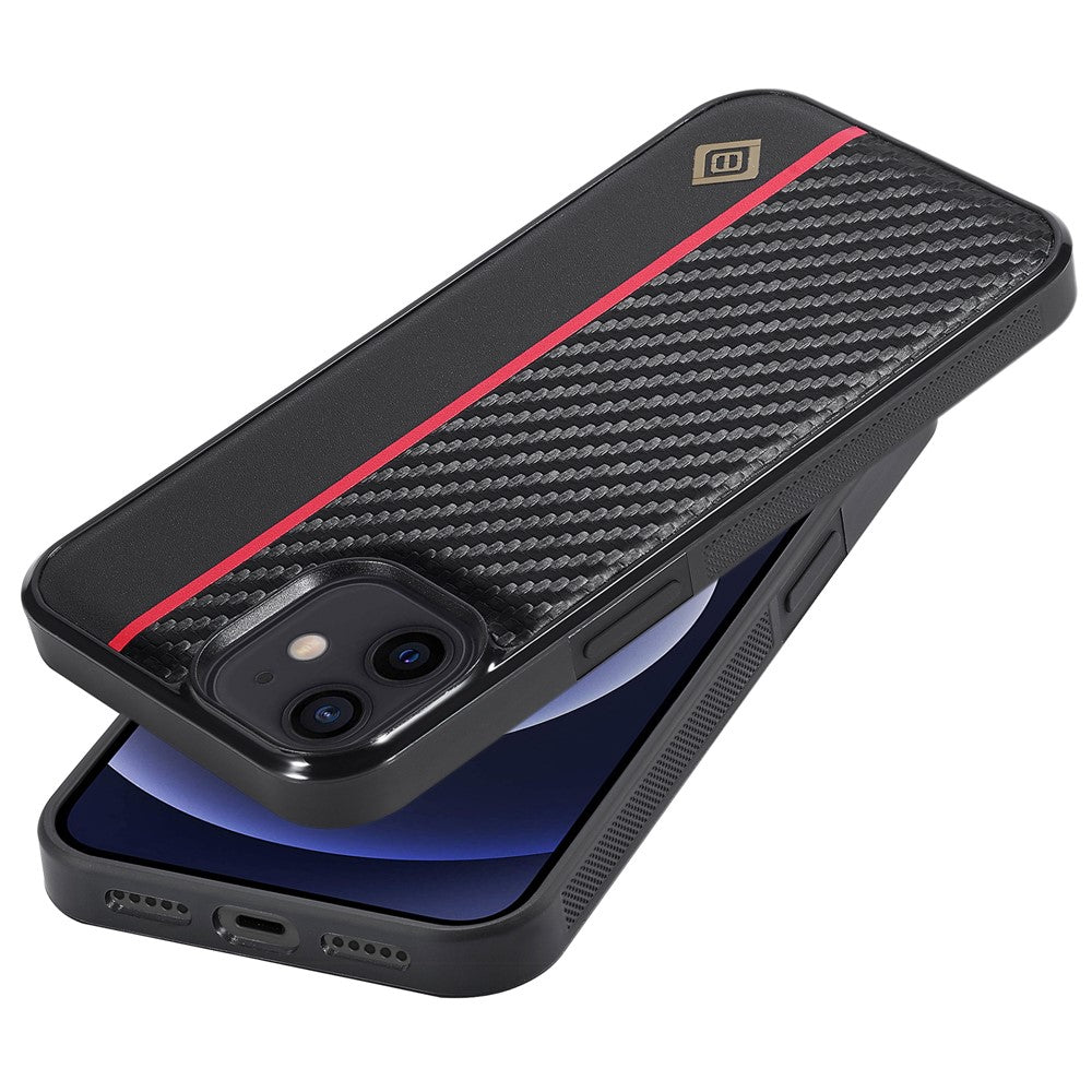 iPhone 12 / 12 Pro Stoßfeste Hülle - Carbonfaser-Optik