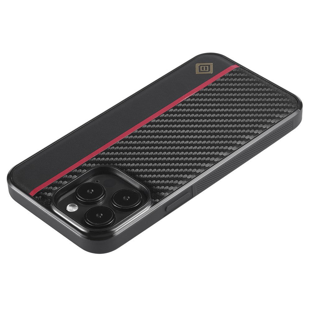 iPhone 14 Pro Max Stoßfeste Hülle - Carbonfaser-Optik