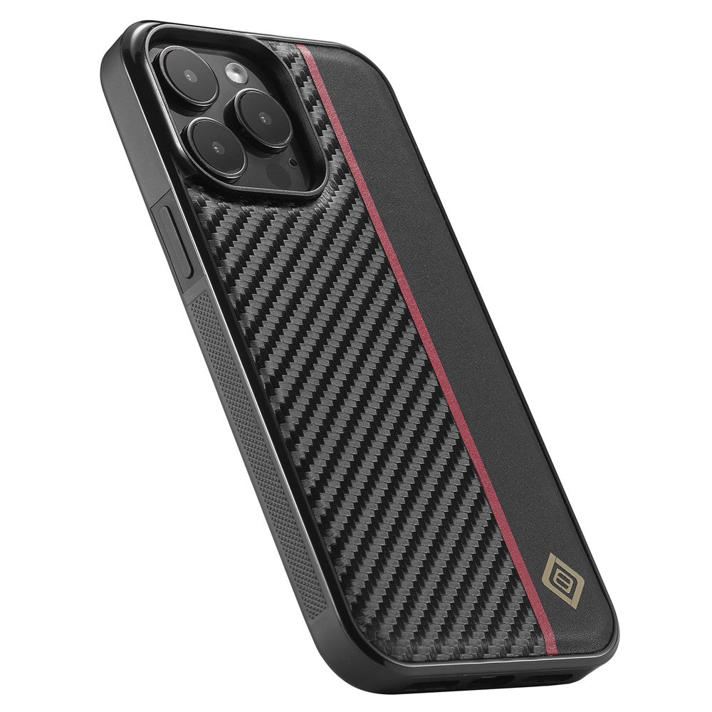 iPhone 14 Pro Max Stoßfeste Hülle - Carbonfaser-Optik