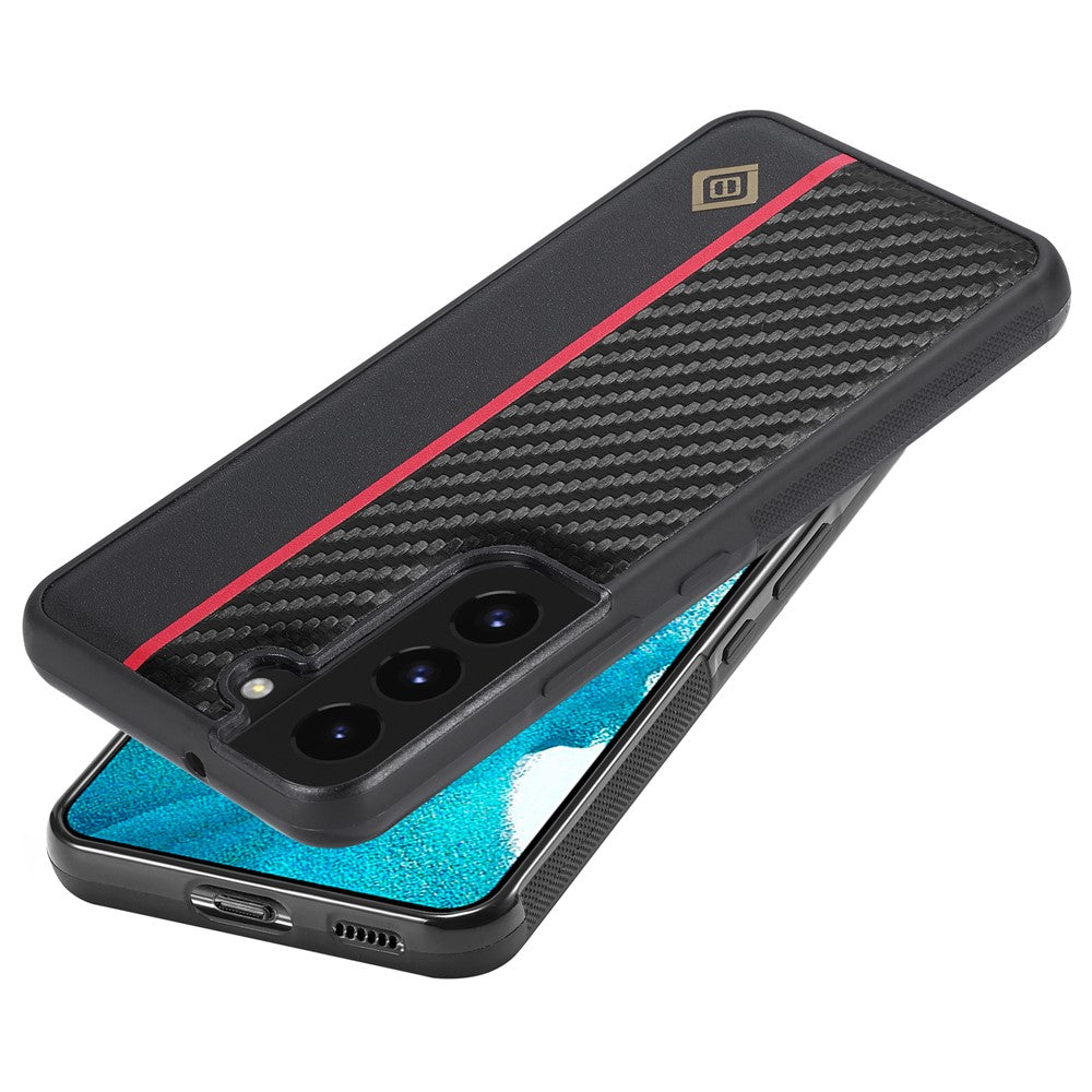 Galaxy S22 5G Stoßfeste Hülle - Carbonfaser-Optik