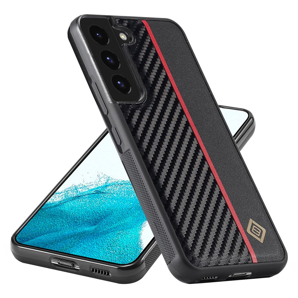 Galaxy S22 5G Stoßfeste Hülle - Carbonfaser-Optik
