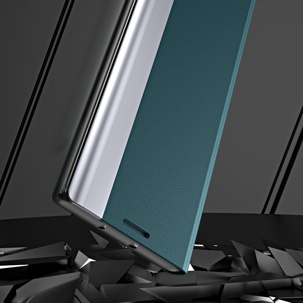 Galaxy S23 FE Klappbare Hülle – elegant, stoßfest, mit Ständer & galvanisierter Oberfläche