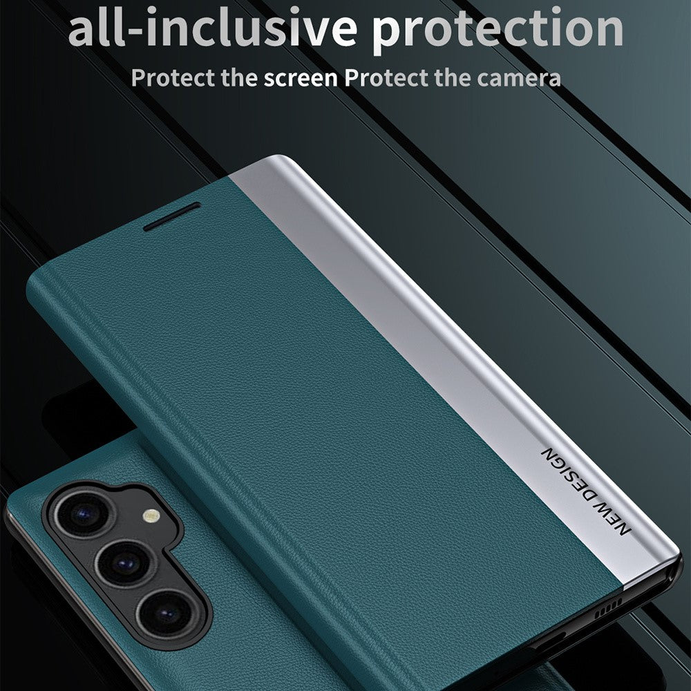 Galaxy S23 FE Klappbare Hülle – elegant, stoßfest, mit Ständer & galvanisierter Oberfläche
