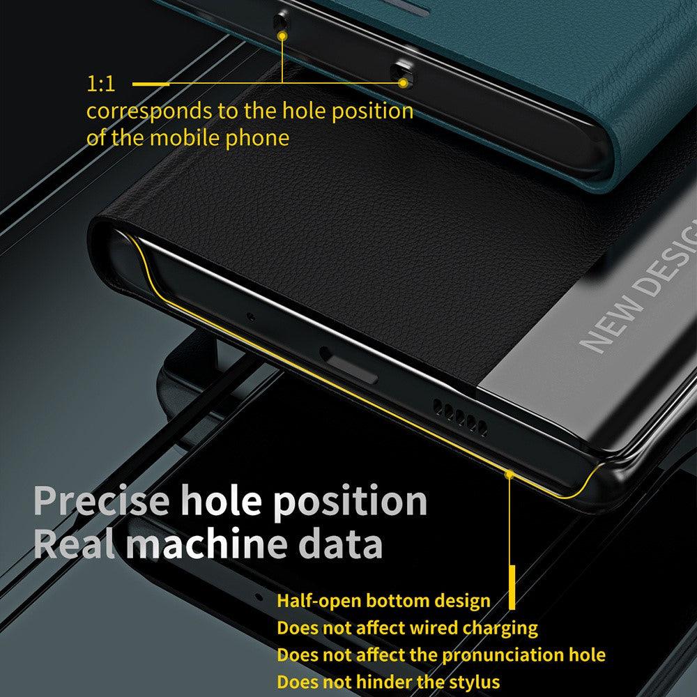 Galaxy S23 FE Klappbare Hülle – elegant, stoßfest, mit Ständer & galvanisierter Oberfläche