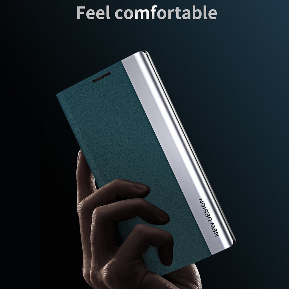 Galaxy S23 FE Klappbare Hülle – elegant, stoßfest, mit Ständer & galvanisierter Oberfläche