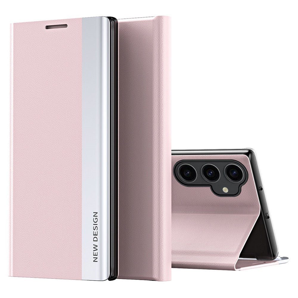 Galaxy S23 FE Klappbare Hülle – elegant, stoßfest, mit Ständer & galvanisierter Oberfläche