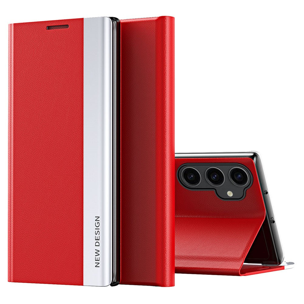 Galaxy S23 FE Klappbare Hülle – elegant, stoßfest, mit Ständer & galvanisierter Oberfläche