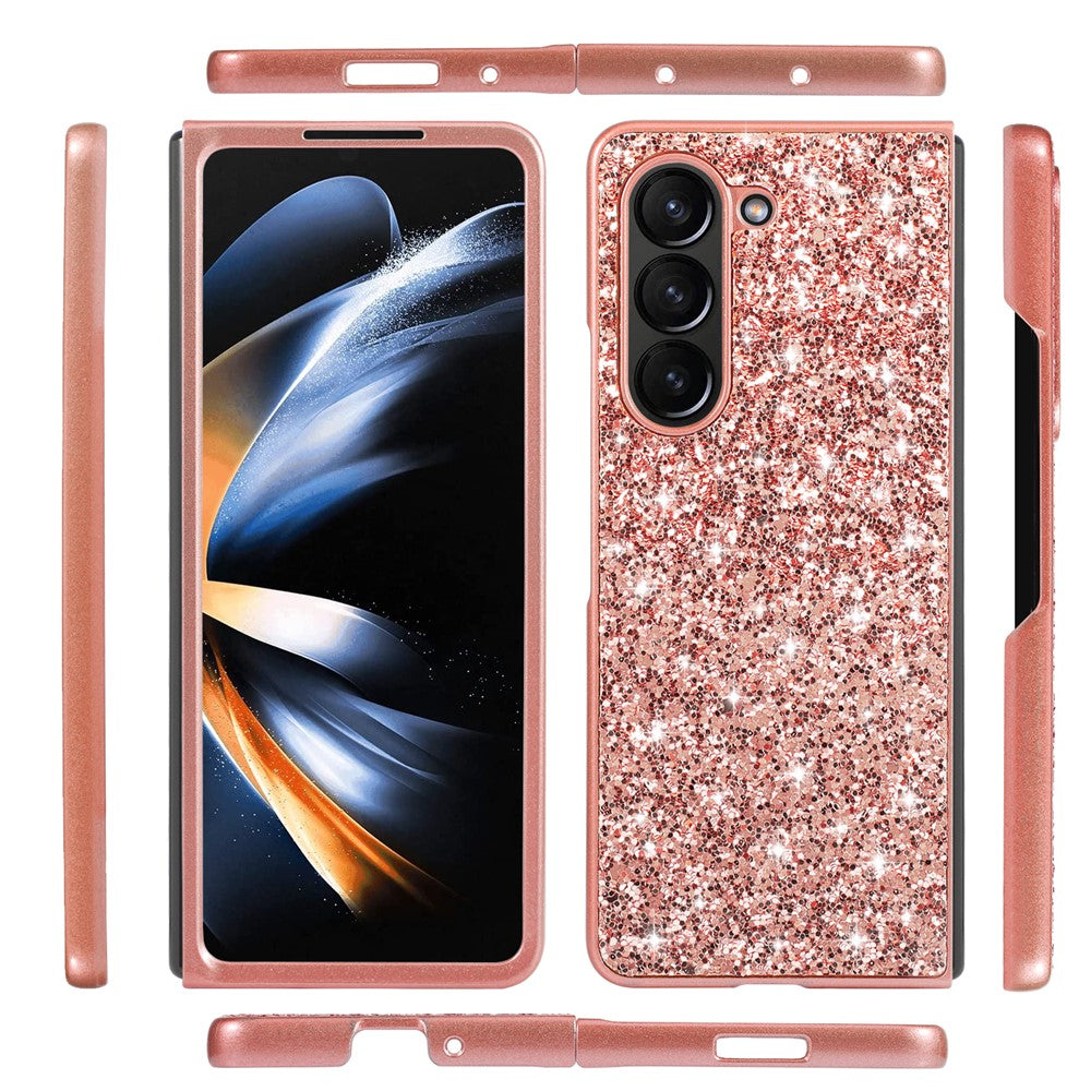 Galaxy Z Fold5 5G Schutzhülle – Funkelnde Glitzer-Rückseite