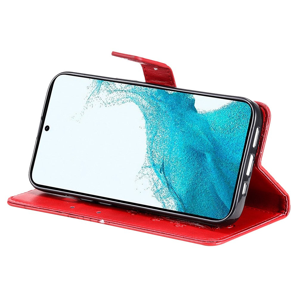 Galaxy S23 FE Wallet-Hülle – Schmetterling Aufgedruckt & Mit Ständer und Riemen
