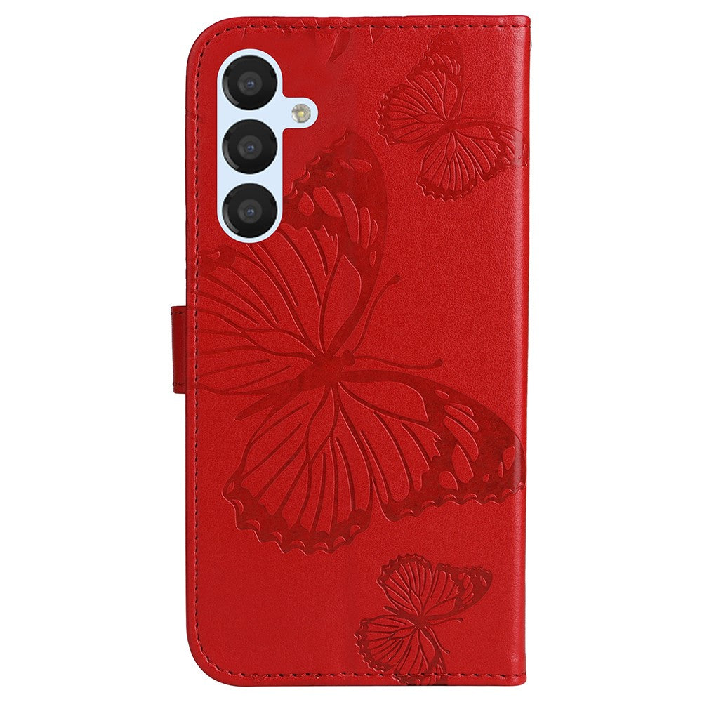Galaxy S23 FE Wallet-Hülle – Schmetterling Aufgedruckt & Mit Ständer und Riemen