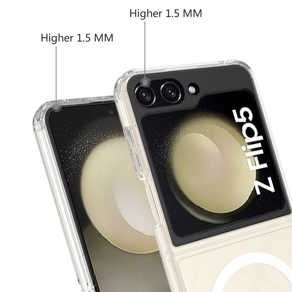 Galaxy Z Flip5 Magnetische Hülle – Transparent