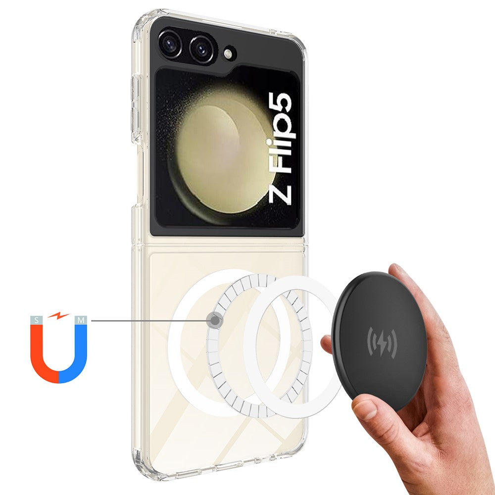 Galaxy Z Flip5 Magnetische Hülle – Transparent