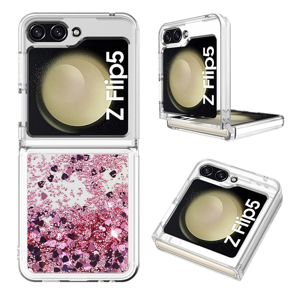 Galaxy Z Flip5 5G Glitzer-Hülle – Stoßfest & mit Treibsand