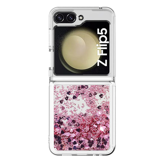 Galaxy Z Flip5 5G Glitzer-Hülle – Stoßfest & mit Treibsand