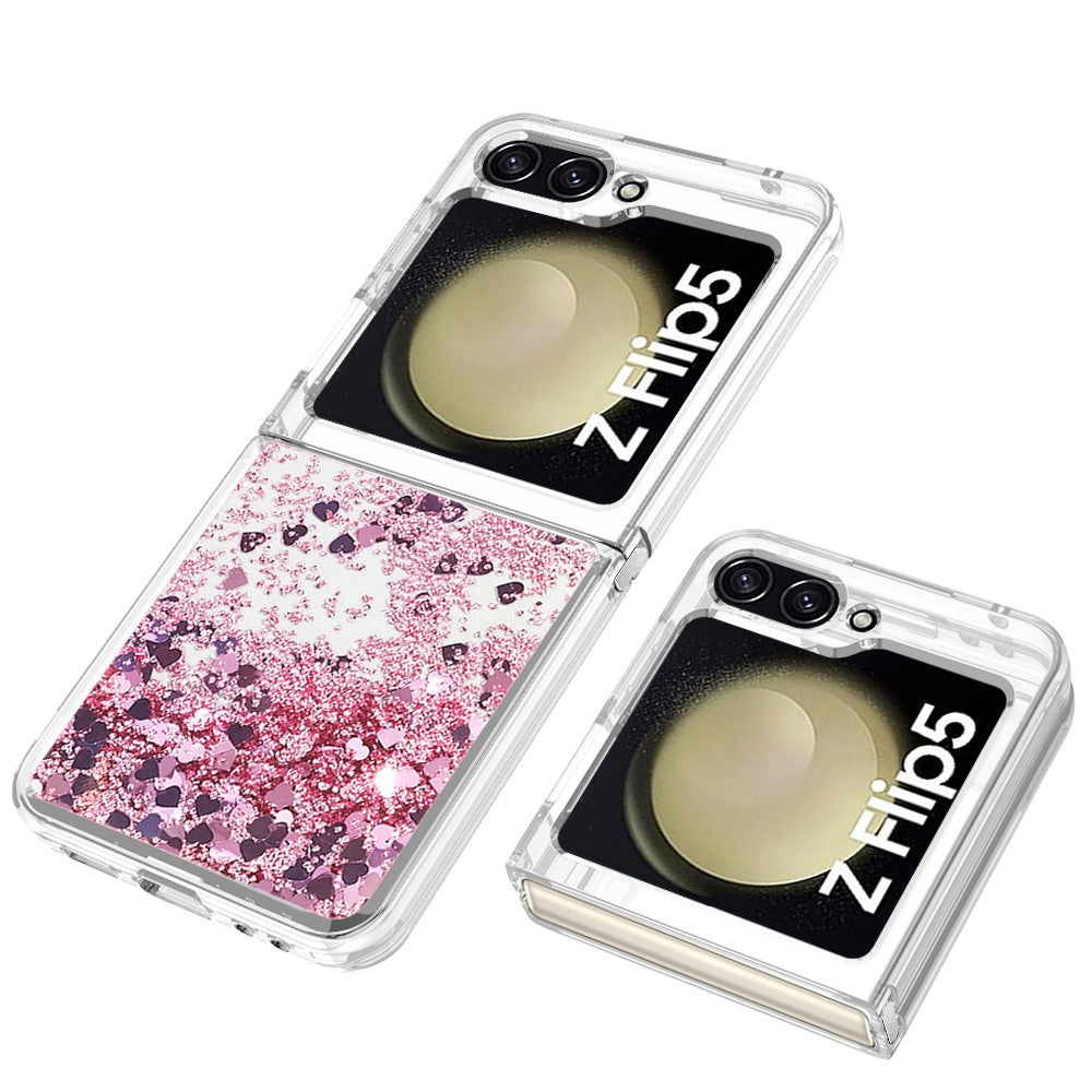 Galaxy Z Flip5 5G Glitzer-Hülle – Stoßfest & mit Treibsand