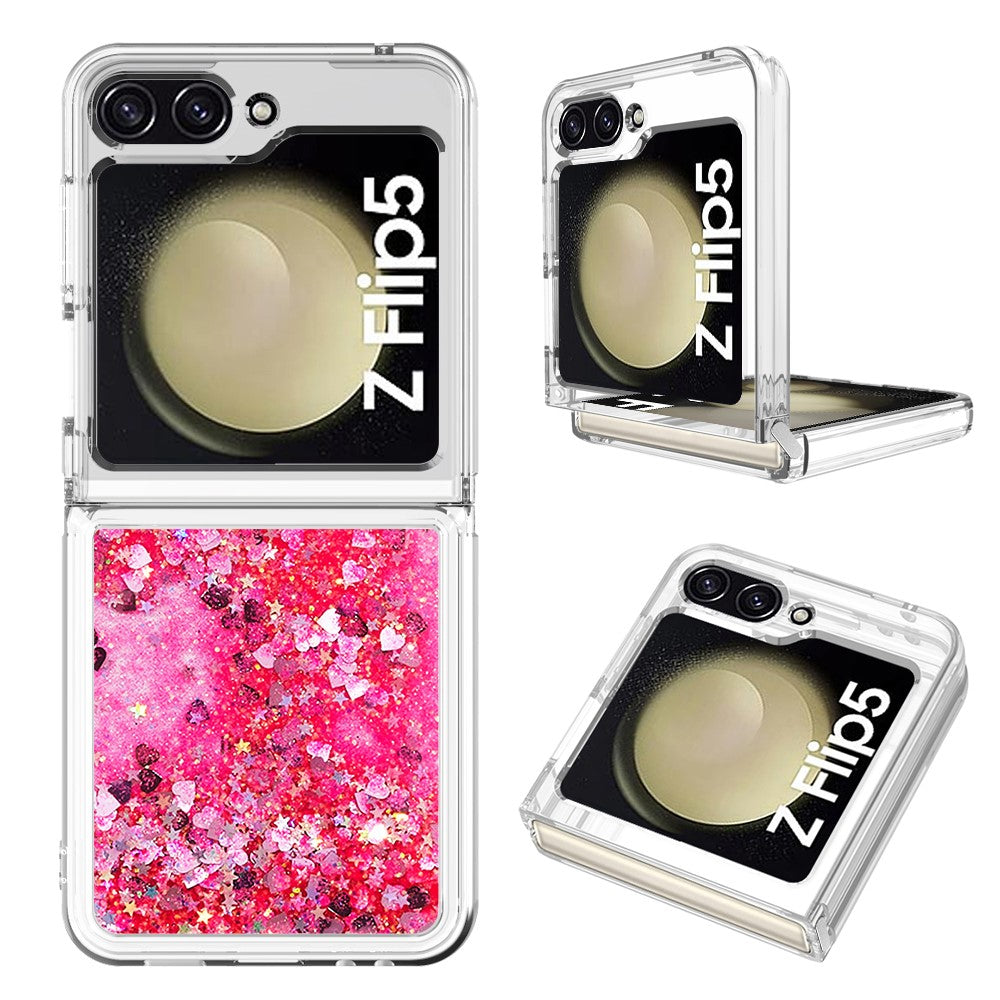 Galaxy Z Flip5 5G Glitzer-Hülle – Stoßfest & mit Treibsand