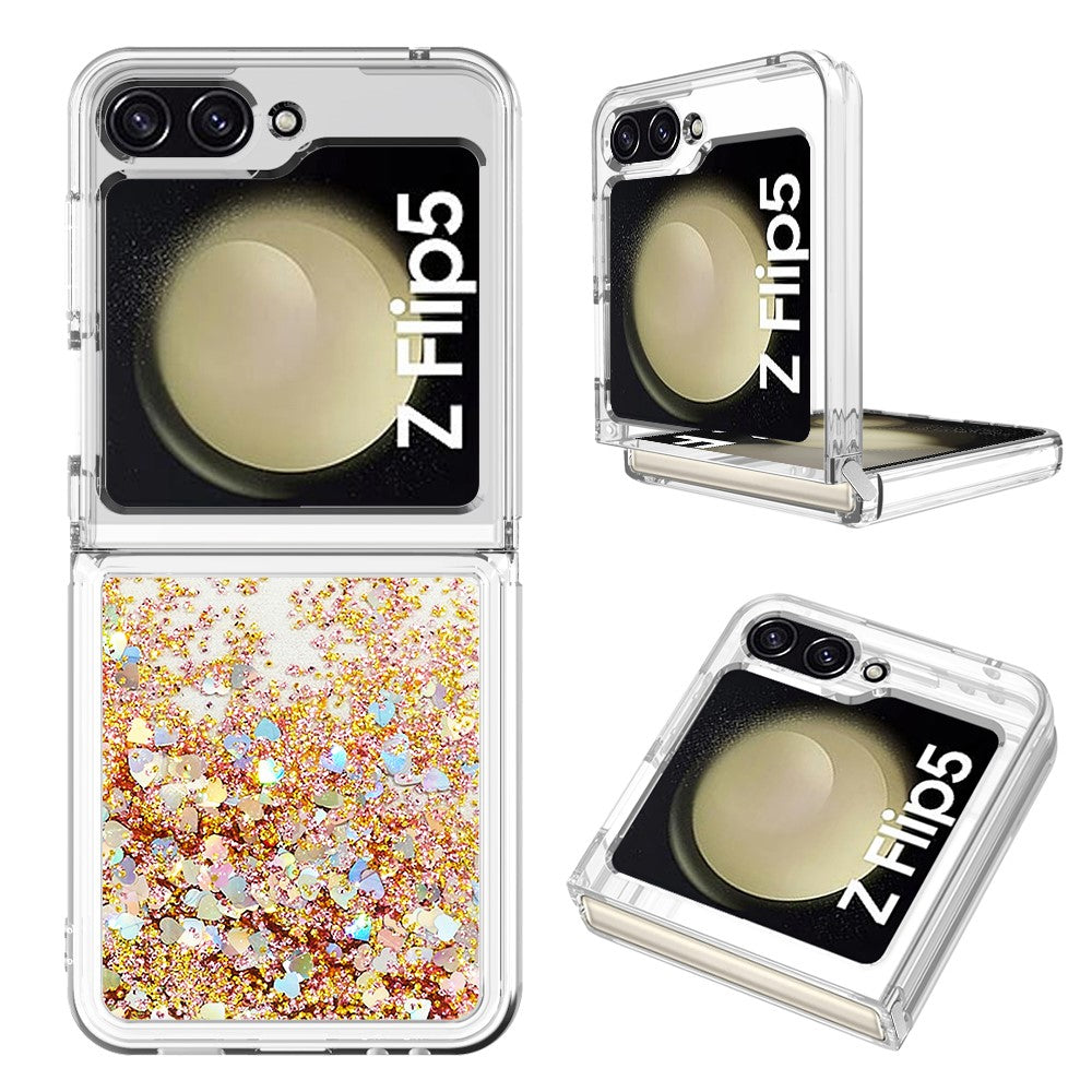 Galaxy Z Flip5 5G Glitzer-Hülle – Stoßfest & mit Treibsand