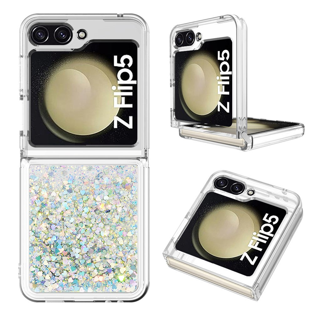 Galaxy Z Flip5 5G Glitzer-Hülle – Stoßfest & mit Treibsand