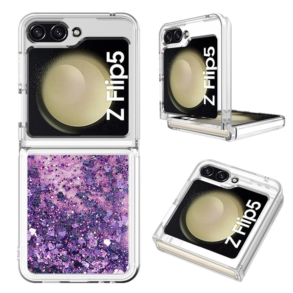 Galaxy Z Flip5 5G Glitzer-Hülle – Stoßfest & mit Treibsand