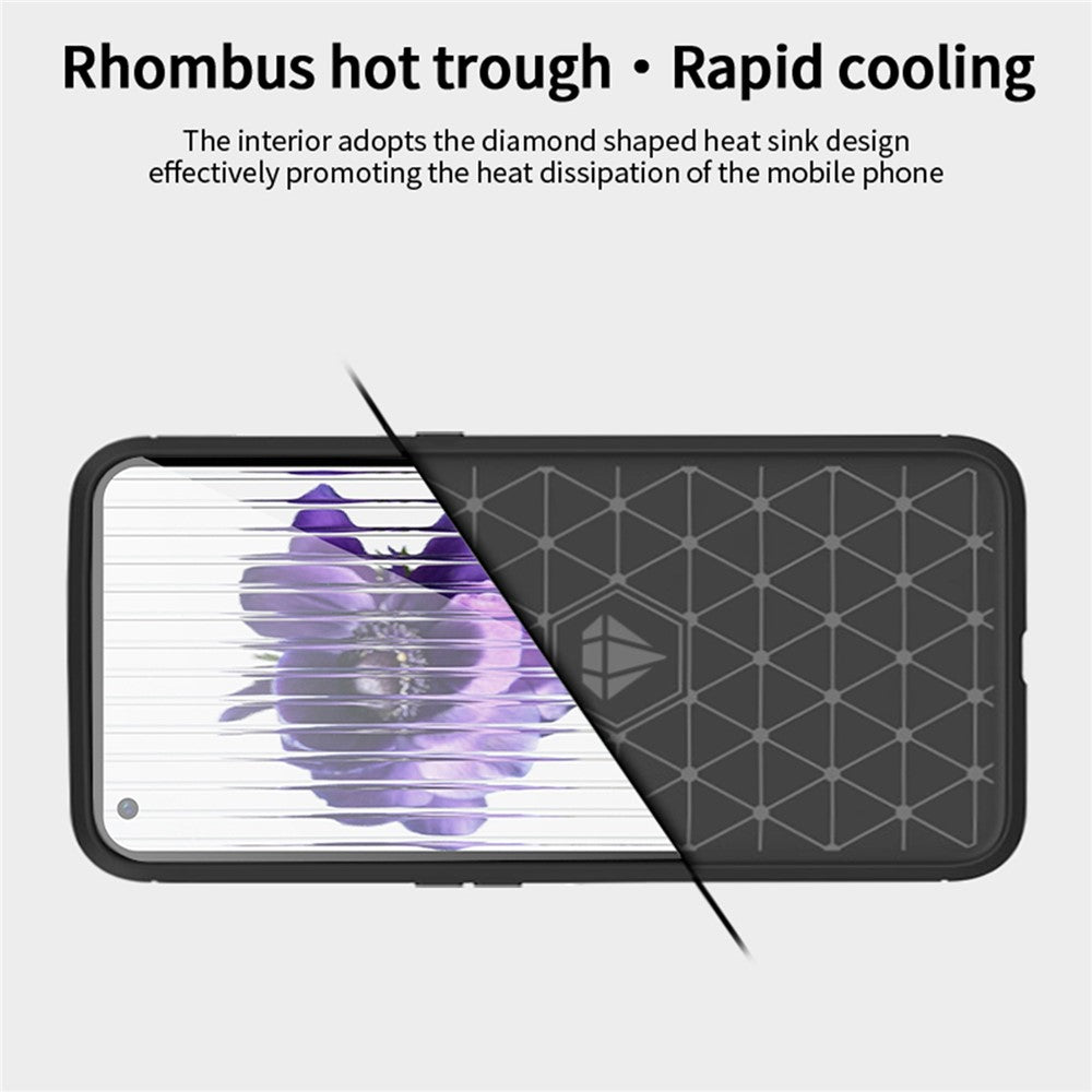 MOFI JK TPU Series-1 for Nothing Phone (2) Carbon Fiber Texture Brushed Cover TPU Anti-scratch Phone Case