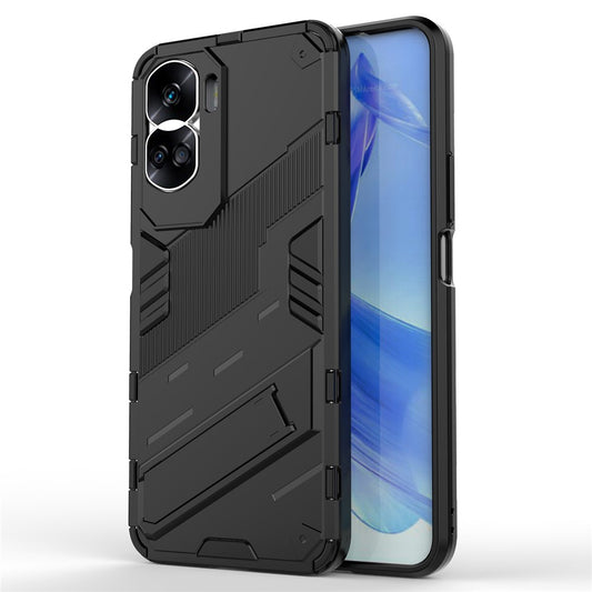 Honor X50i 5G / Honor 90 Lite 5G Handyhülle – X50i 5G Fallschutz- mit Ständer, PC + TPU-Rückseite