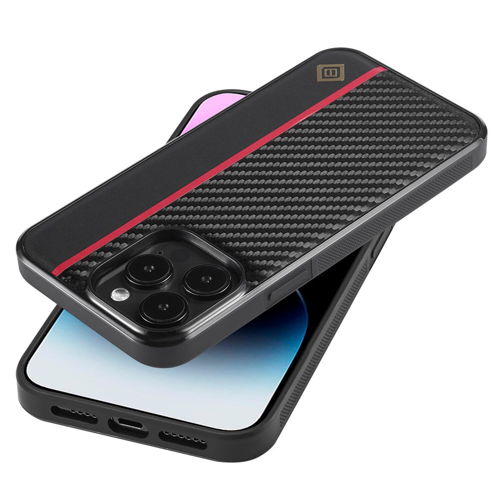 iPhone 15 Pro Max Stoßfeste Hülle - Carbonfaser-Optik