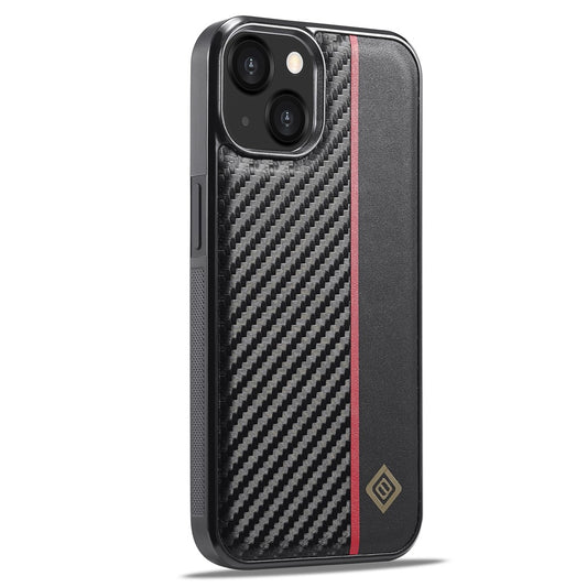 iPhone 15 Stoßfeste Hülle - Carbonfaser-Optik