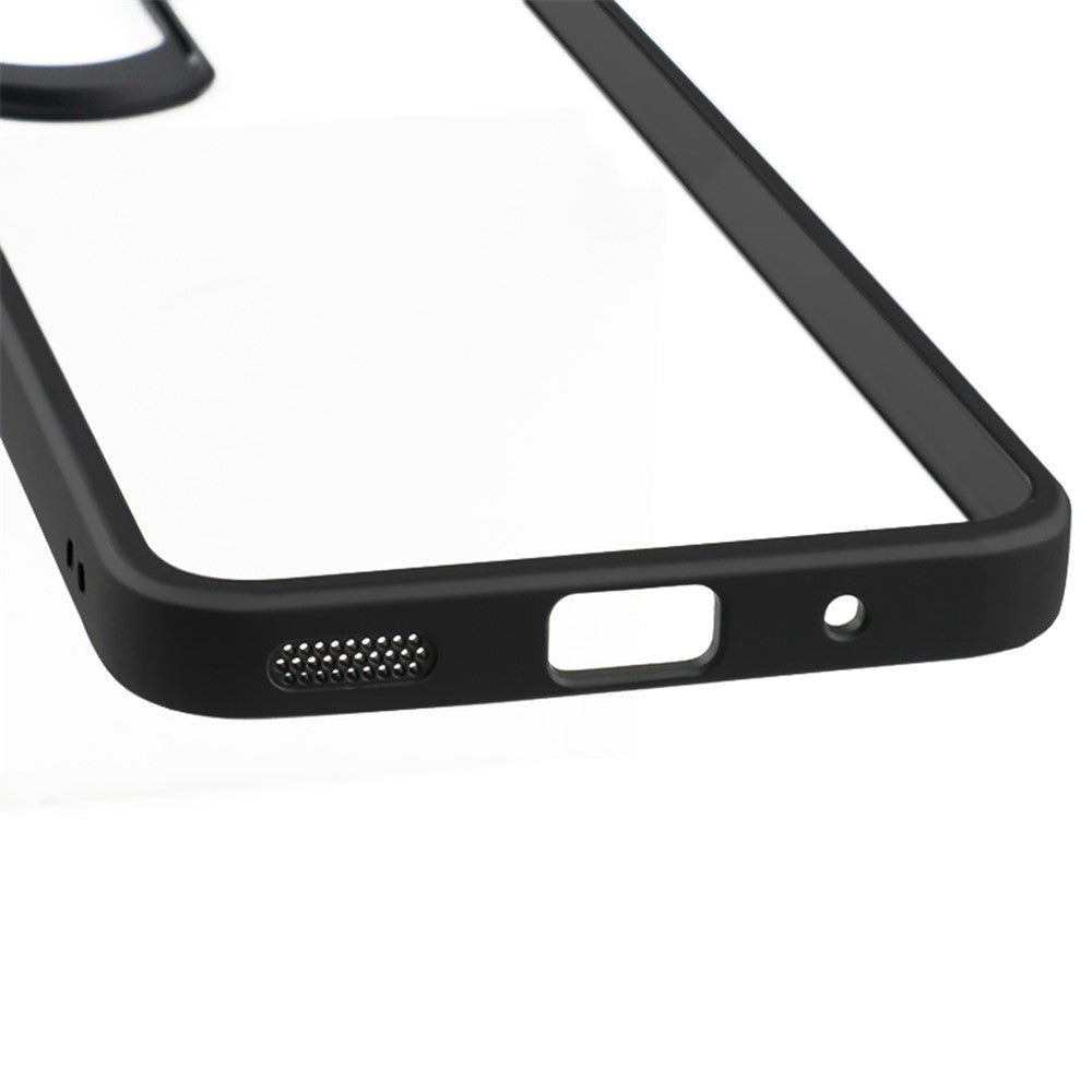 For Honor 90 Lite 5G / X50i 5G Shockproof PC + TPU Clear Phone Shell Anti-Fingerprint Phone Case Cover