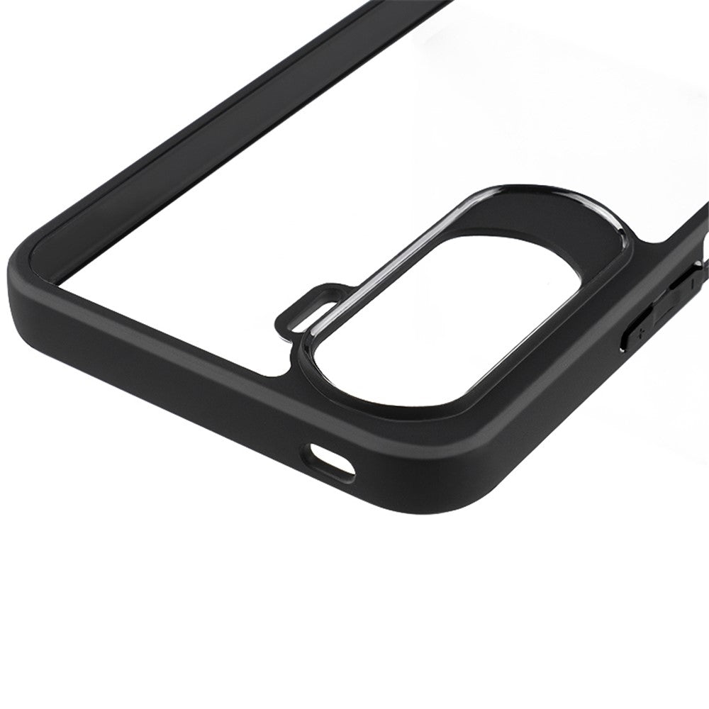 For Honor 90 Lite 5G / X50i 5G Shockproof PC + TPU Clear Phone Shell Anti-Fingerprint Phone Case Cover