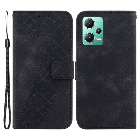Xiaomi Redmi Note 12 5G (China) / Xiaomi Redmi Note 12 5G (India) / Xiaomi Poco X5 5G / Xiaomi Redmi Note 12 5G (Global) Handyhülle – PU Leather Shell (Indien) / (Global) / Poco X5 5G 7-förmige bedruckte Brieftasche mit Standfunktion
