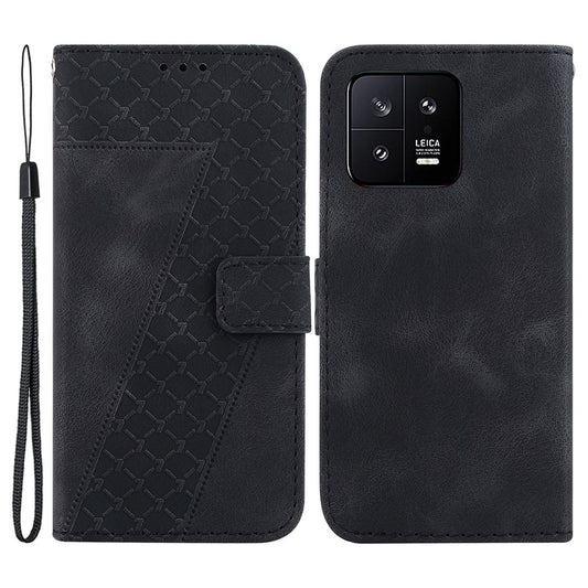 Xiaomi 13 Handyhülle – Anti-Scratch Cover PU-Lederhülle mit Ständer, bedruckter Brieftasche