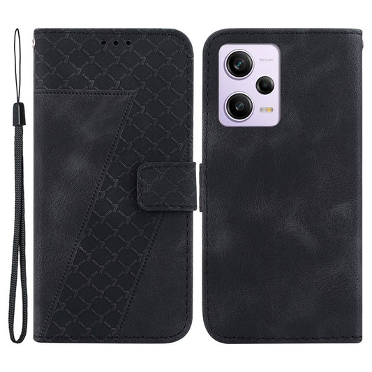 For Xiaomi Poco X5 Pro 5G / Redmi Note 12 Pro Speed 5G / Note 12 Pro 5G Leather Phone Case 7-Shape Imprinted Wallet Stand Cover