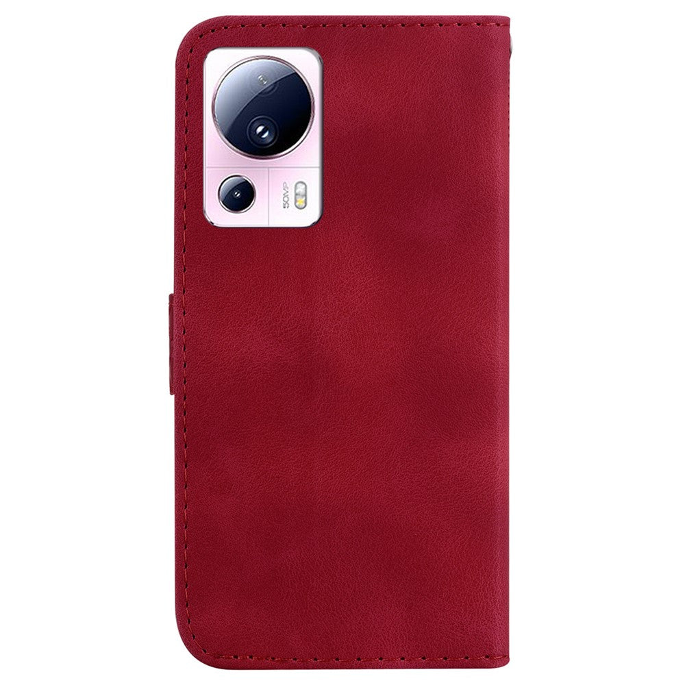 For Xiaomi 13 Lite / Civi 2 5G Hands-free Stand Leather Phone Case Imprinted Wallet Cover
