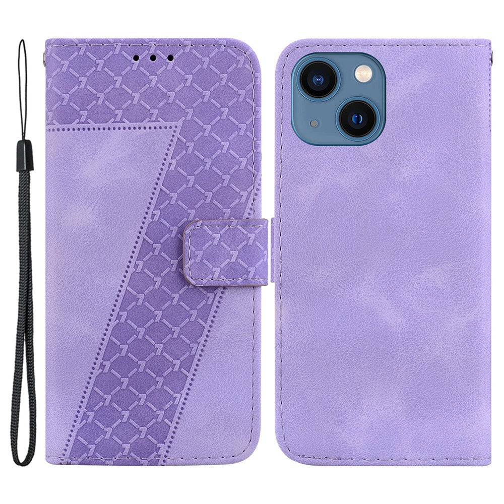 iPhone 15 Leder-Wallet-Hülle – Mit Prägung & Ständer