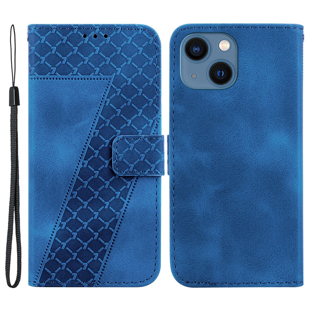 iPhone 15 Plus Leder-Wallet-Hülle – Mit Prägung & Ständer
