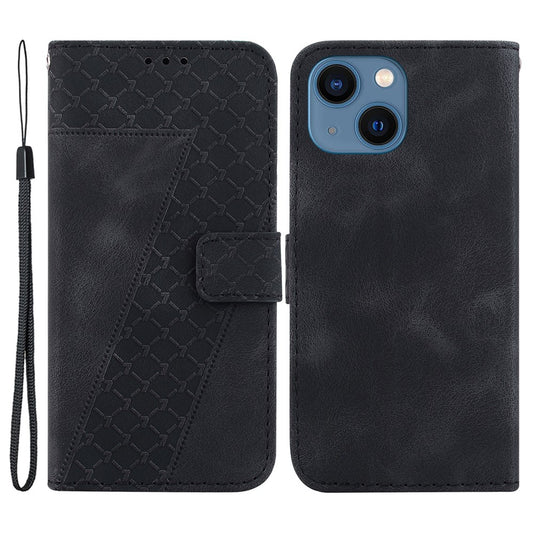 iPhone 14 Leder-Wallet-Hülle – Mit Prägung & Ständer