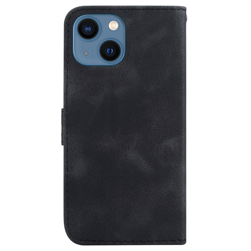 iPhone 14 Plus Leder-Wallet-Hülle – Mit Prägung & Ständer