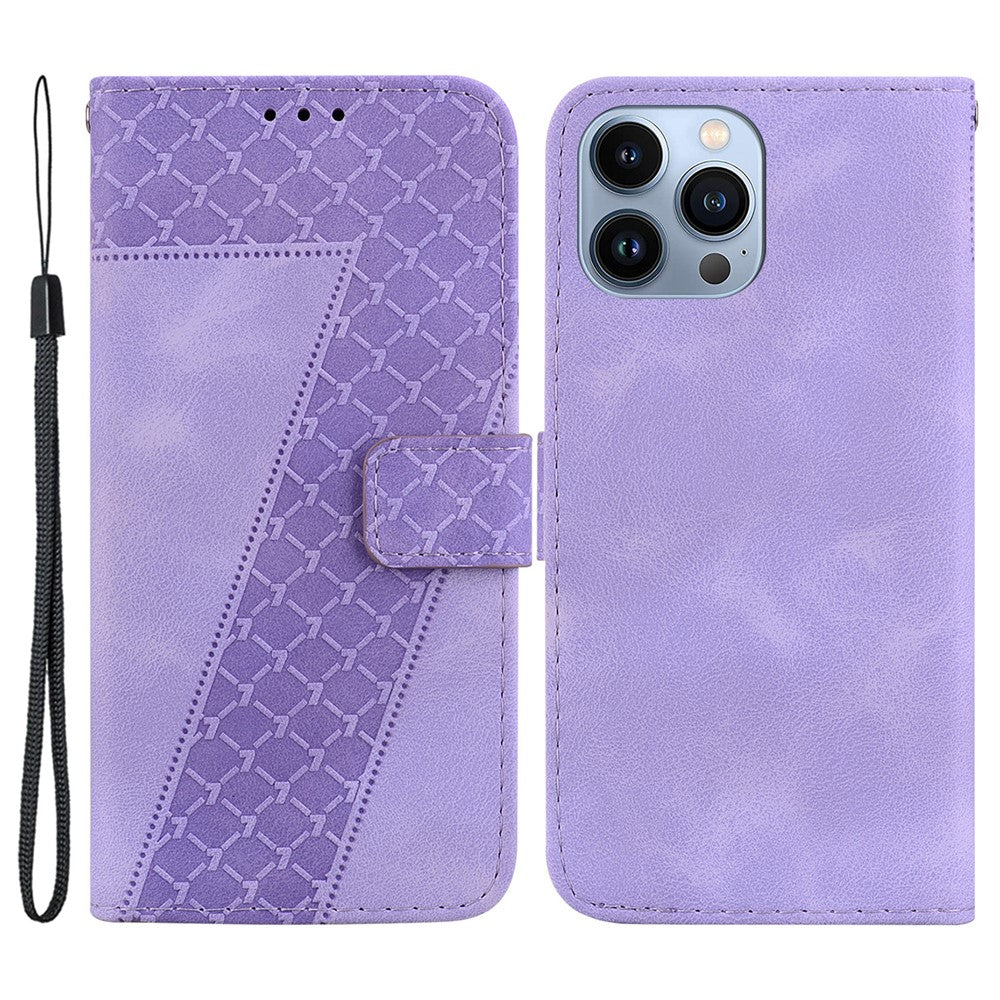 iPhone 14 Pro Leder-Wallet-Hülle – Mit Prägung & Ständer