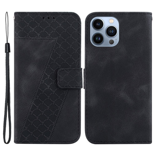 iPhone 13 Pro Max Leder-Wallet-Hülle – Mit Prägung & Ständer