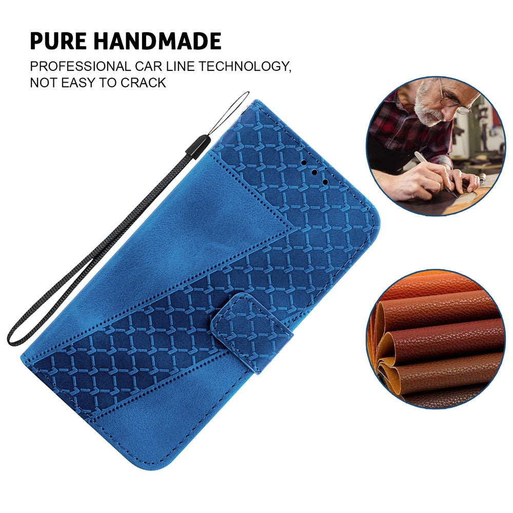 Pixel 7 5G Leder-Wallet-Hülle – Mit Prägung & Ständer