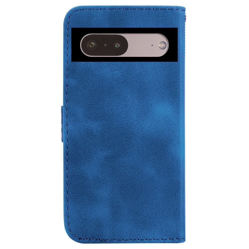 Pixel 7 5G Leder-Wallet-Hülle – Mit Prägung & Ständer
