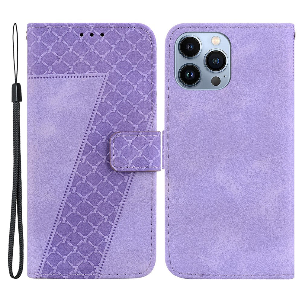 iPhone 14 Pro Max Leder-Wallet-Hülle – Mit Prägung & Ständer